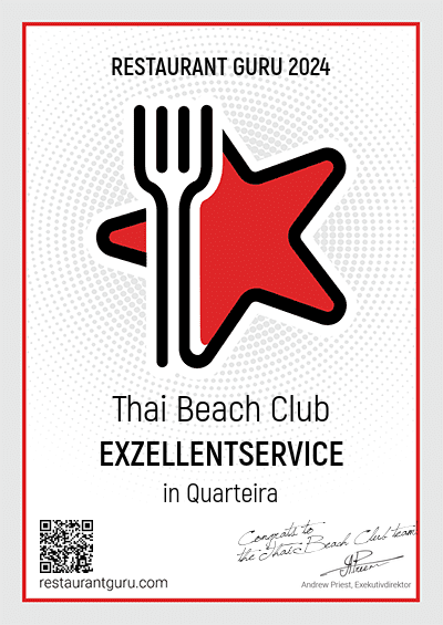 Thai Beach Club - Exzellentservice in Quarteira