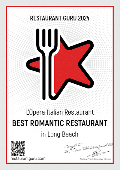 L'Opera Italian Restaurant - Best romantic restaurant in Long Beach