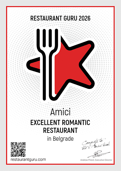 Amici - Excellent romantic restaurant in Belgrade