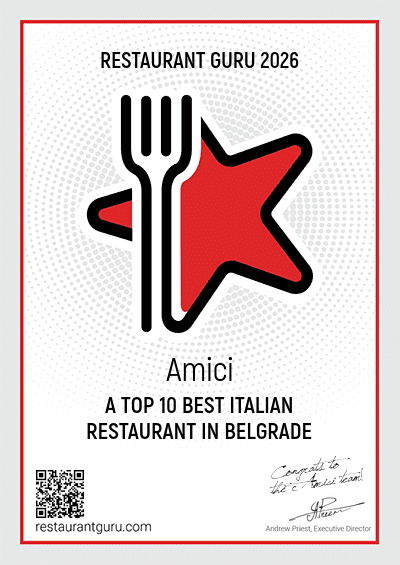 Amici - A top 10 best italian restaurant in Belgrade in Belgrade