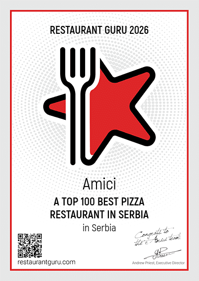 Amici - A top 100 best pizza restaurant in Serbia in Belgrade