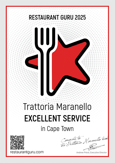 Trattoria Maranello - Excellent service in Cape Town