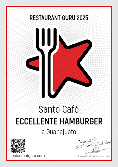 Santo Café - Eccellente hamburger in Guanajuato